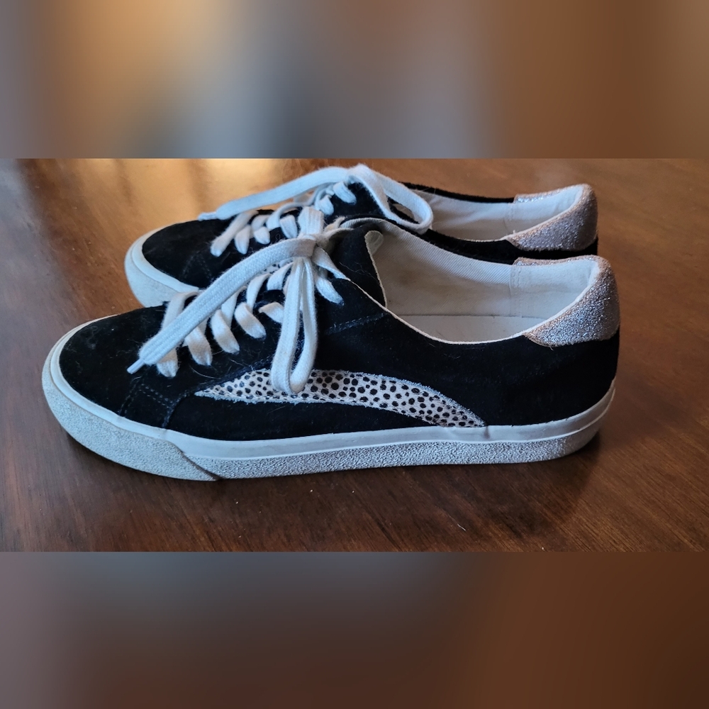 Madewell Black and Silver Casual Sneakers